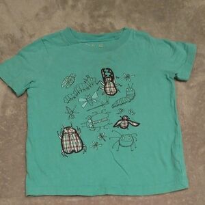 jumping beans Teal Bug Graphic Short Sleeve Tee